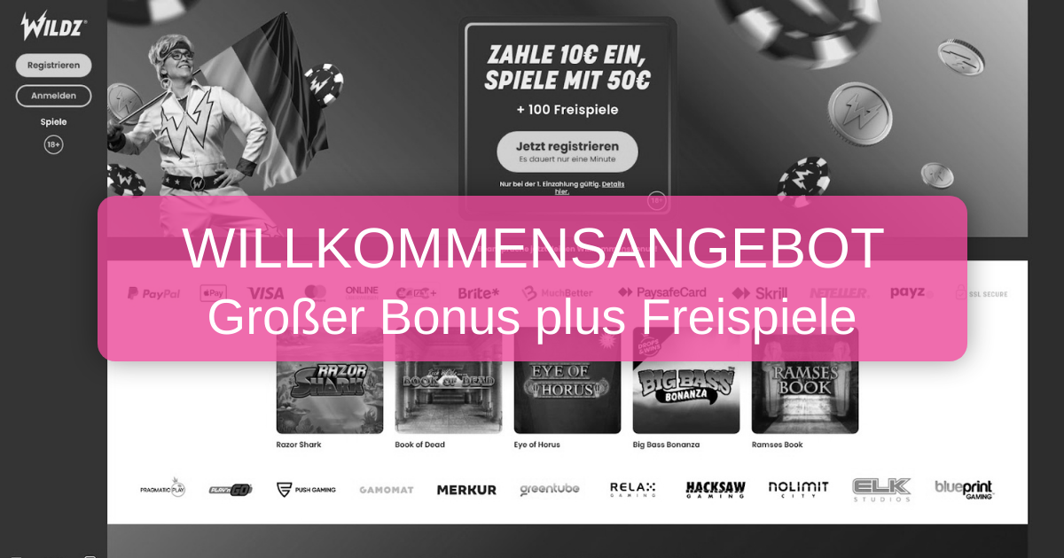 Wildz Casino - Spielen Sie online und gewinnen Sie
